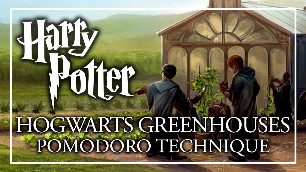 STUDY IN THE HOGWARTS GREENHOUSES - Pomodoro Session - Harry Potter ASMR