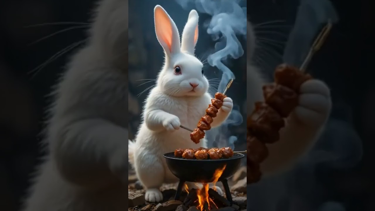 🐰🔥 Rabbit and Wolf&rsquo;s Cozy Dinner | Funny Animal Animation#AnimalCartoon