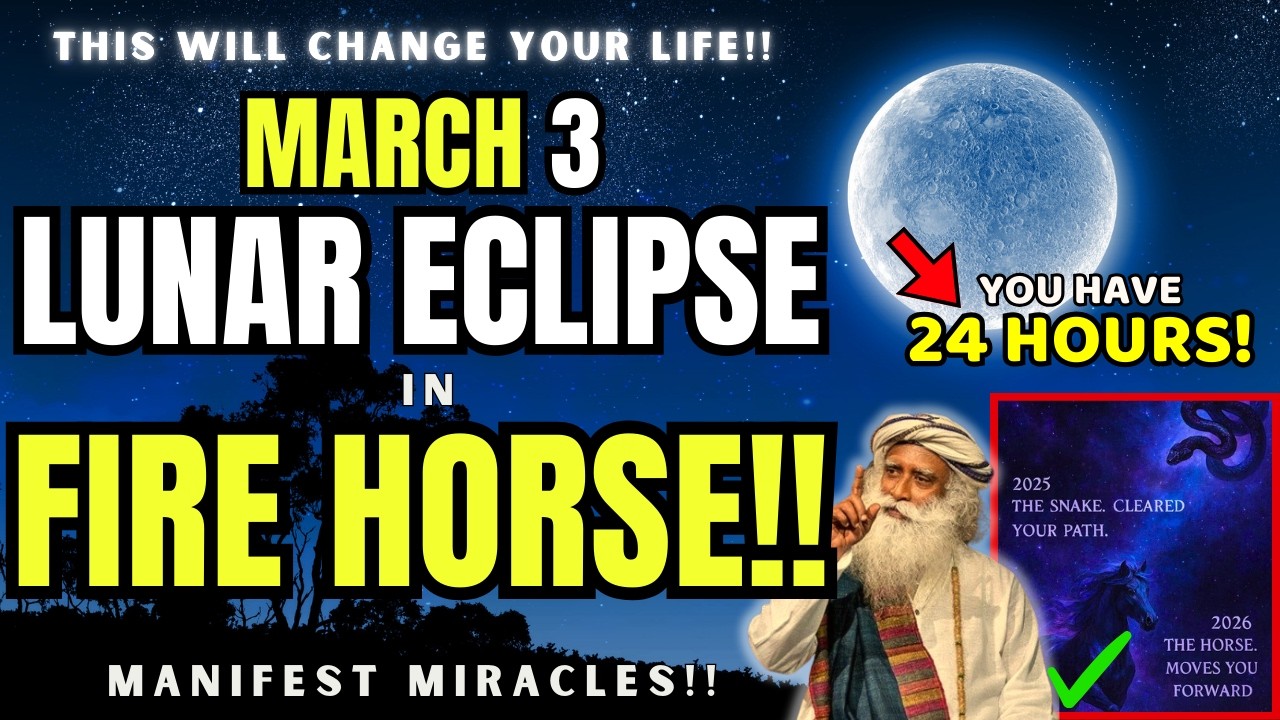 ✅Fire Horse 2026 + March 3 Total Lunar Eclipse 🔥 This Changes Everything FOR YOU!! Virgo Full Moon