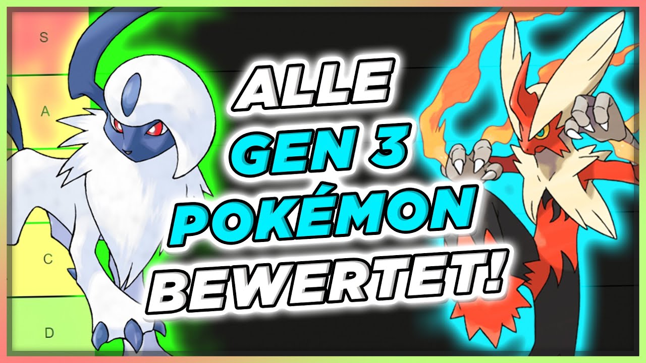 Alle GENERATION 3 POK&Eacute;MON BEWERTET! | TIERLIST