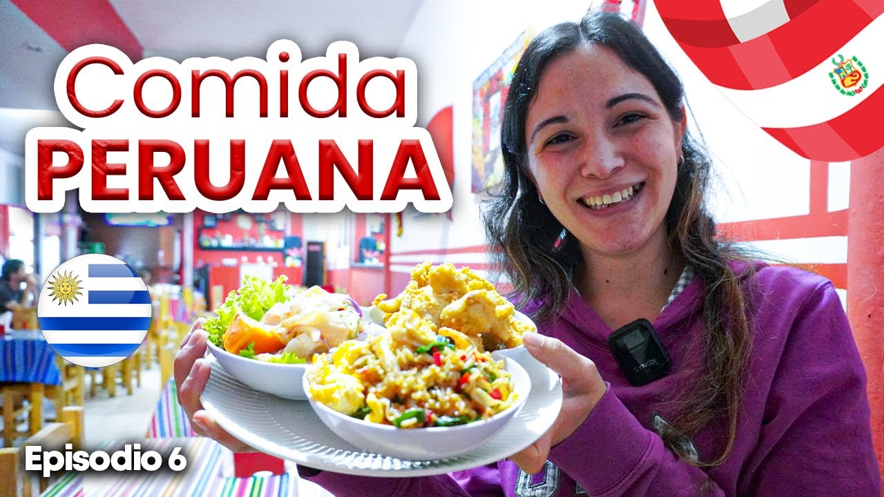 Extranjeros probando COMIDA PERUANA EN URUGUAY - Ceviche de pescado, Chicharrón y Arroz con Mariscos