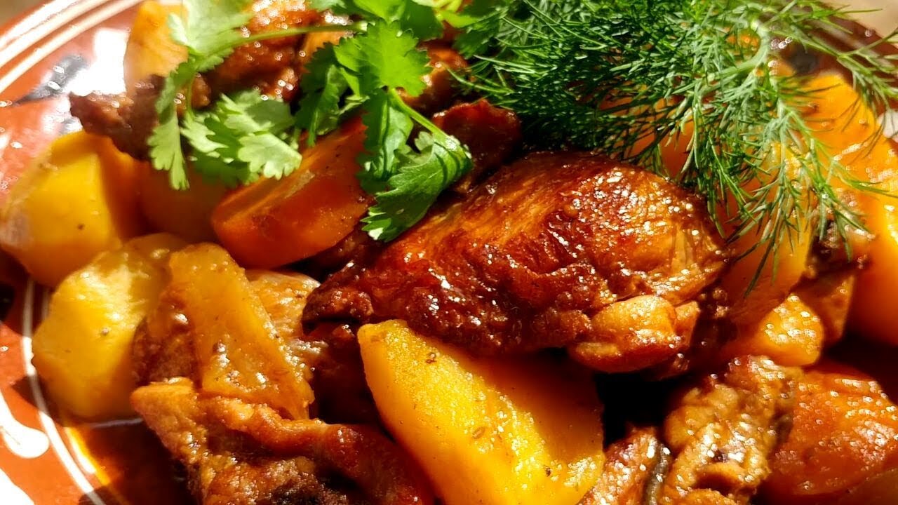 ЖАРКОЕ. ТОВУК КОВУРМА. ЖАРКОЕ С КУРИЦЕЙ ПО УЗБЕКСКИ