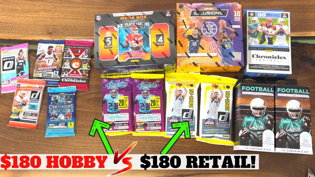 $180 HOBBY PACKS vs $180 RETAIL Box Fat Packs Battle!