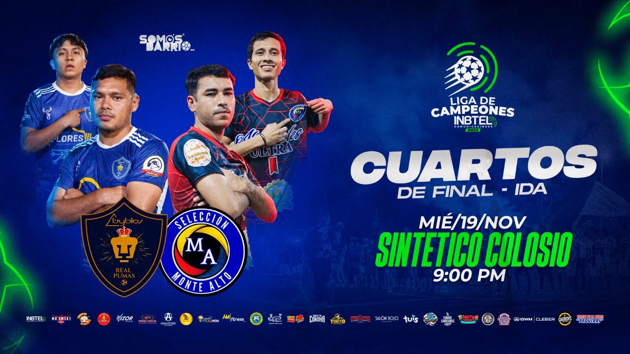 LDC INBTEL COMUNICACIONES – DESDE EL SINTÉTICO COLOSIO: REAL PUMAS vs MONTE ALTO – 4TOS DE FINAL