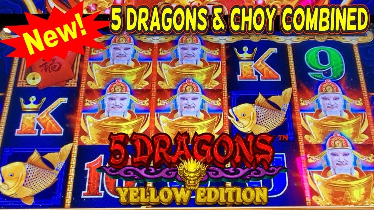 NEW SLOT 5 Dragons Yellow Edition | New Slots 2023 | Cosmopolitan Casino Las Vegas | Live Slot Play