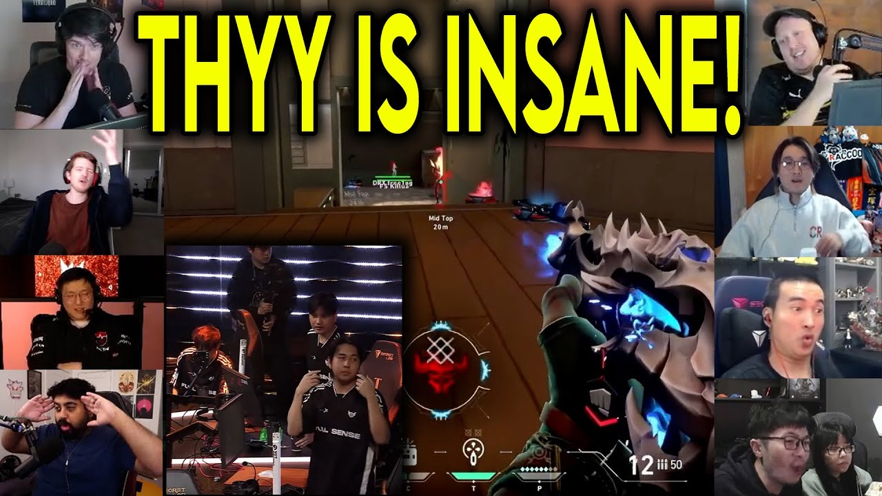 Valorant Streamers Reacts To FS Thyy INSANE 4k To Beat DRX In VCT