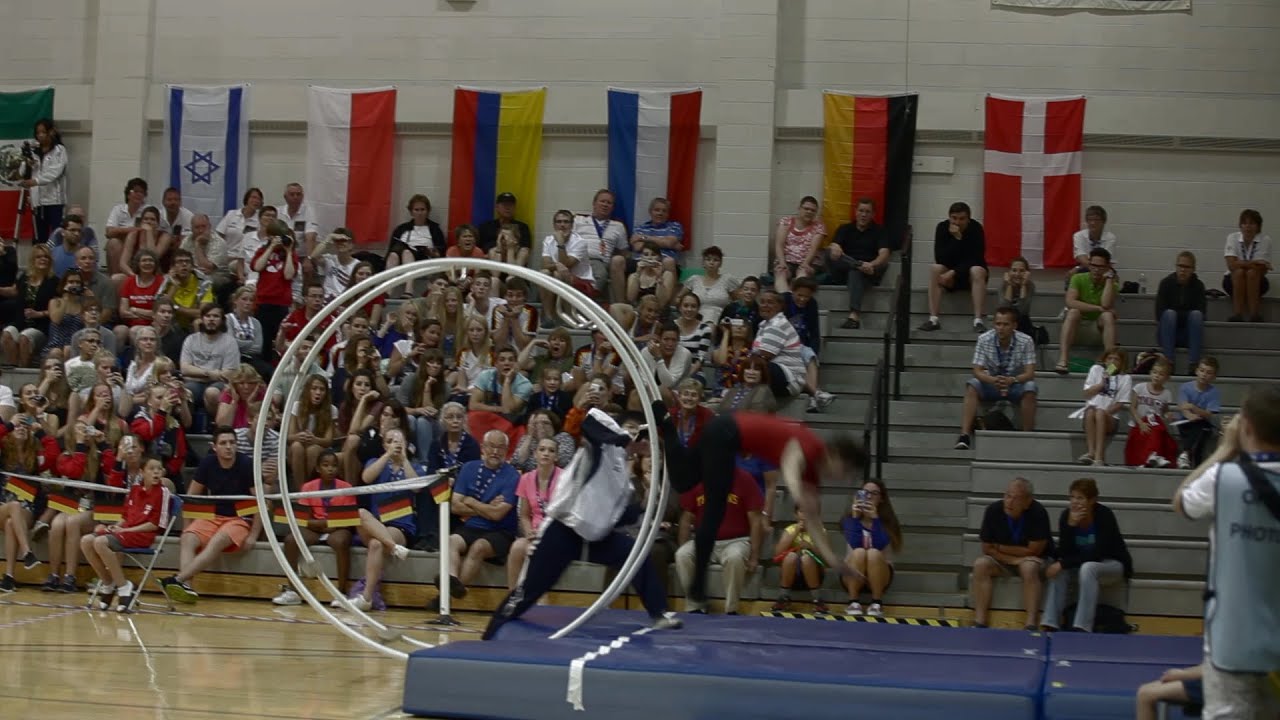 WC 2013 in Wheel Gymnastics Team Final Japan Vault 1 Tamura Motonobu