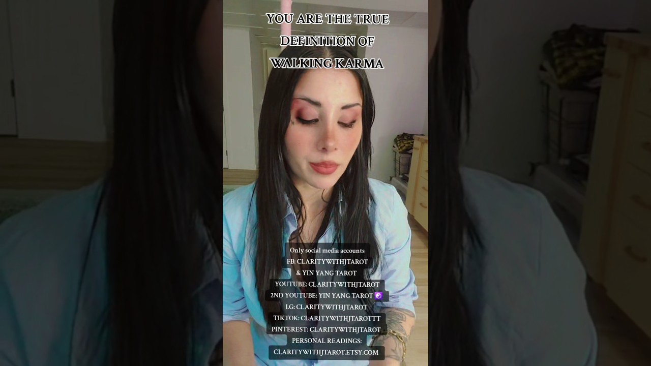 JESTEŚ PRAWDZIWĄ DEFINICJĄ CHODZĄCEJ KARMY #tarot #karma