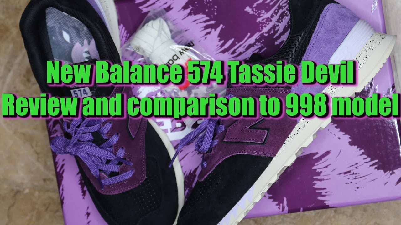 New Balance 574 Tassie Devil Review and comparison to 998 model