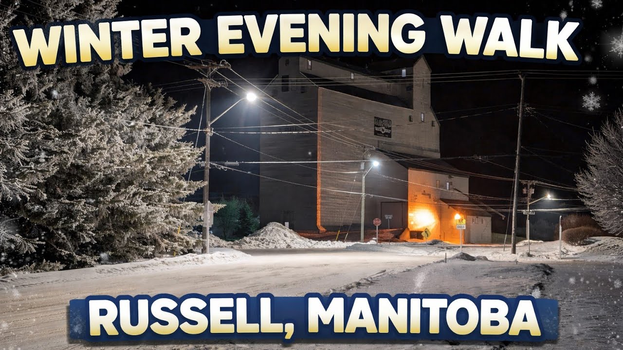 Winter Evening Walk in Russell, Manitoba | Russell–Binscarth & Rural Manitoba