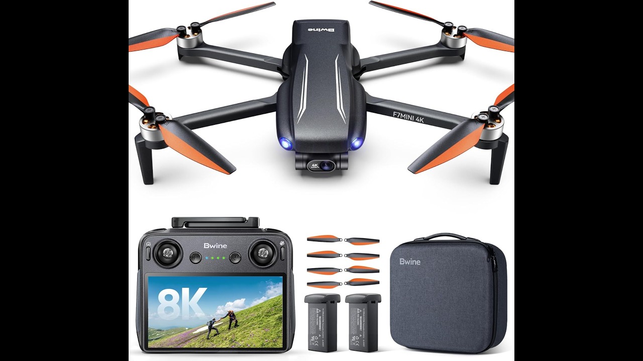 Review: Bwine F7MINI 4K Drone &ndash; 8K Photos, 4K Video & 64-Min Flight!