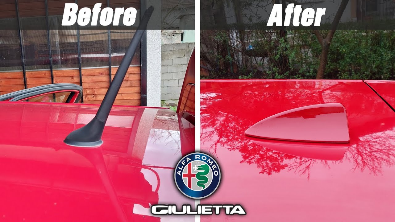 ALFA GIULIETTA: SHARK FIN ANTENNA INSTALL, DAB WITH COMPLETE WIRING