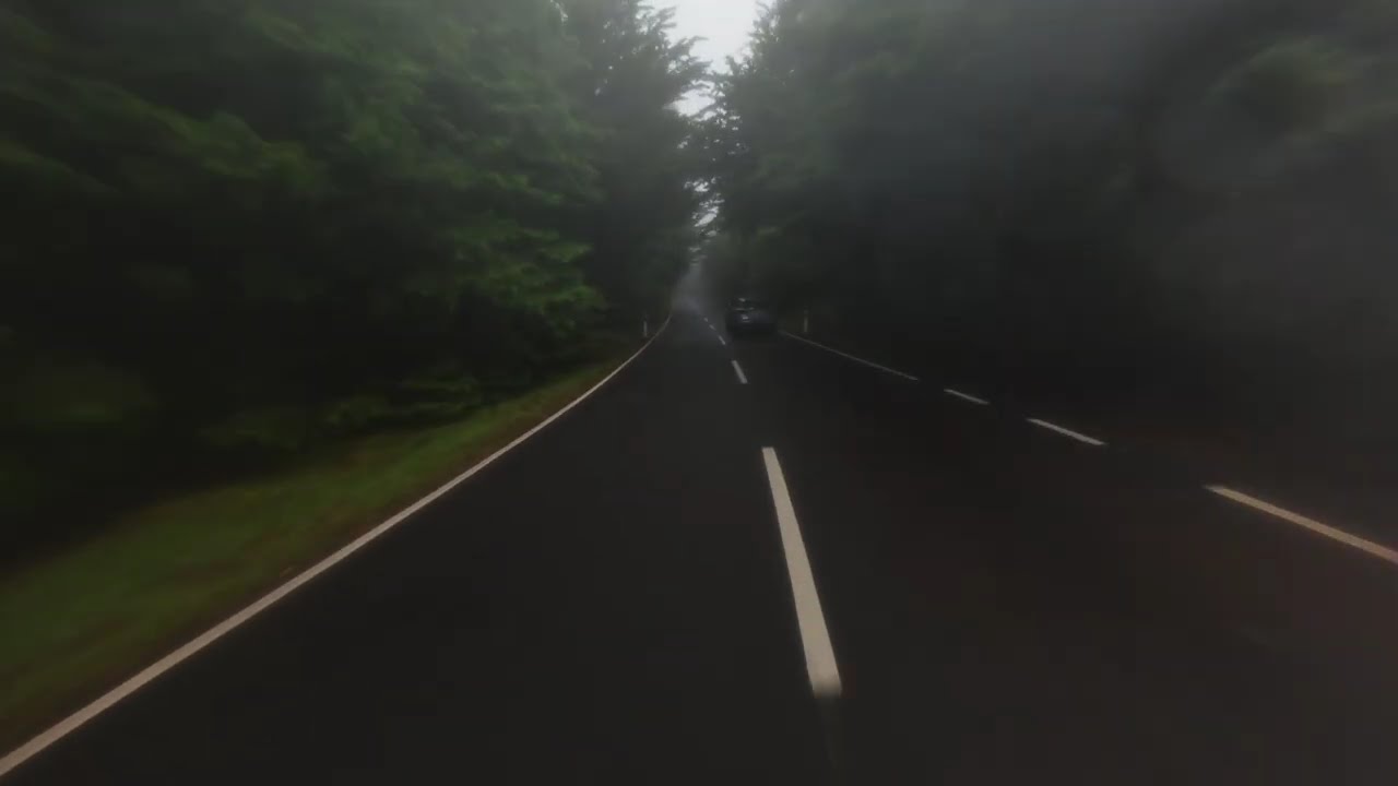 Car, Road, Trees - || No Copyright Video 4K ||