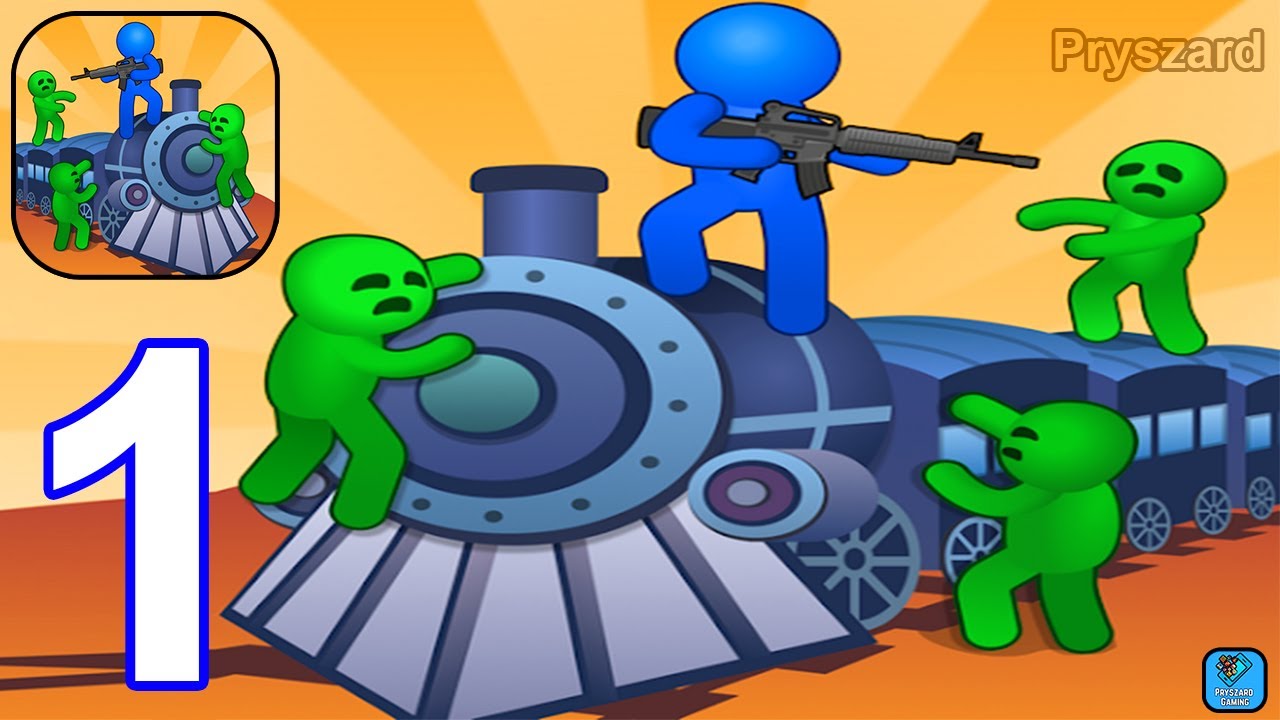 Train Defense: Zombie Survival - Gameplay Walkthrough Part 1 Zombie Train Army Base Defense (Android
