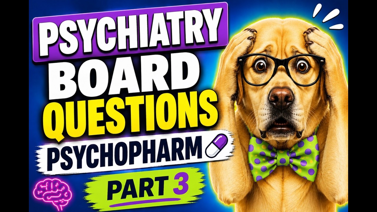 ABPN/PRITE Psychiatry Board Review: Psychopharmacology Questions (Part 3)