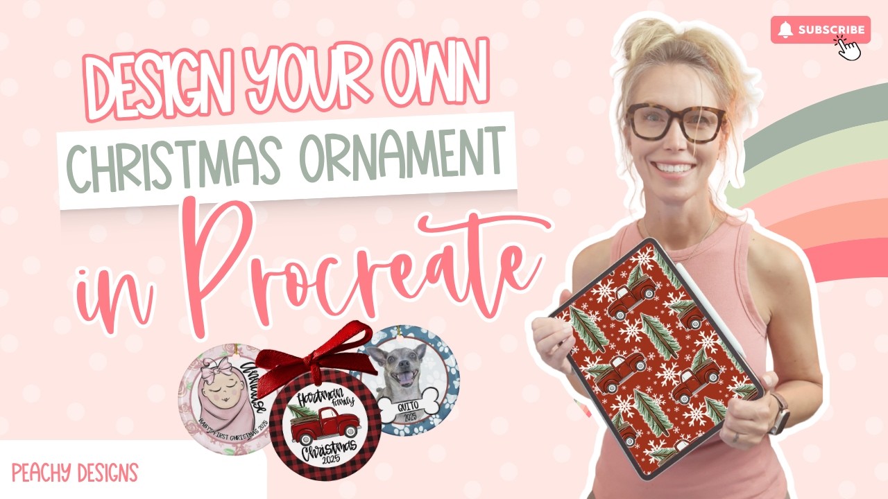 How to Make a Personalized Christmas Ornament in Procreate | Beginner Tutorial
