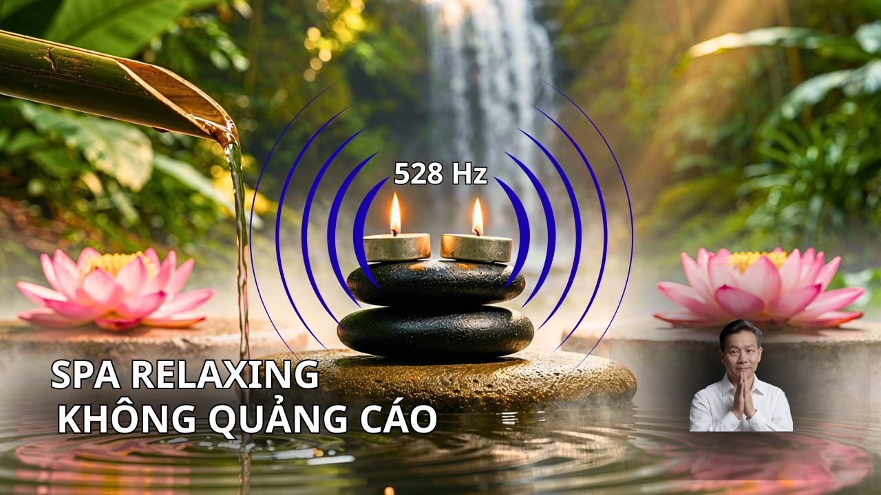 Nhạc Spa Chữa Lành  Không Quảng Cáo 🌸 Piano & Chuông Gió Thư Giãn | Tần Số 528Hz | Ngủ Sâu