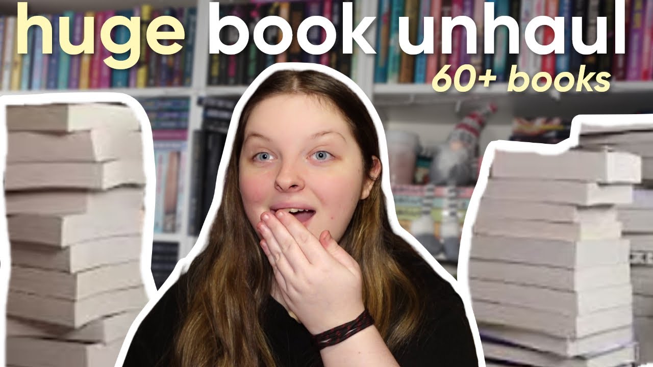 saying goodbye to 60+ books from my shelves 📖🚫 MASSIVE BOOK UNHAUL