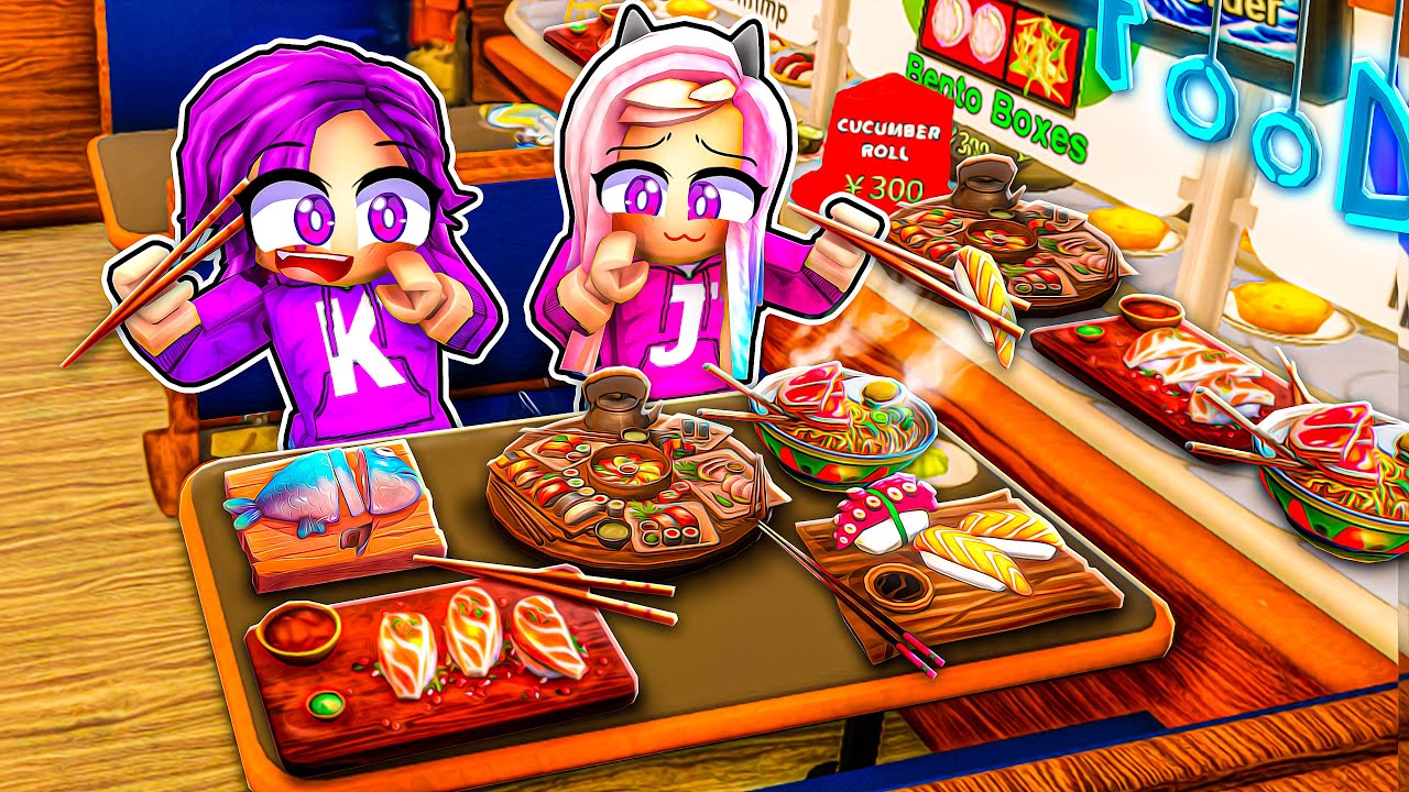We went to a Conveyor Belt Sushi Restaurant! 🍣 | Roblox