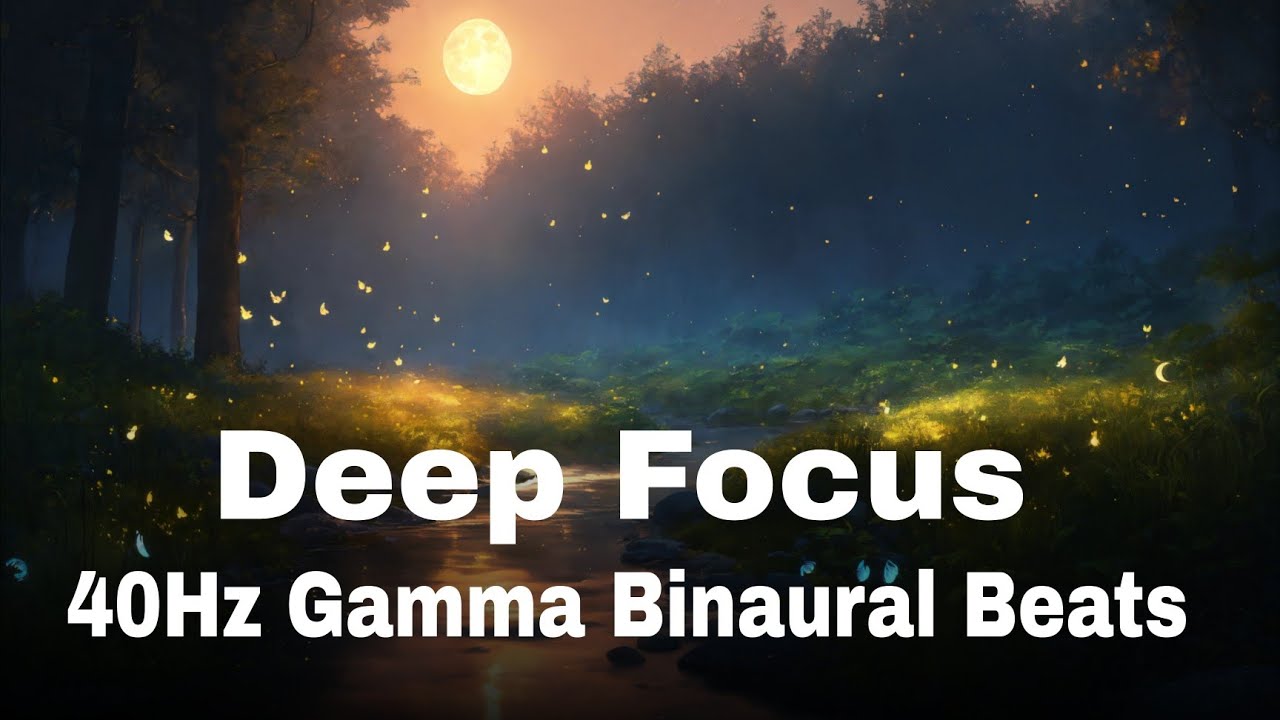 40Hz Gamma Binaural Beats | Ambient Study Music | Deep Focus & Concentration | Meditation Beats #8