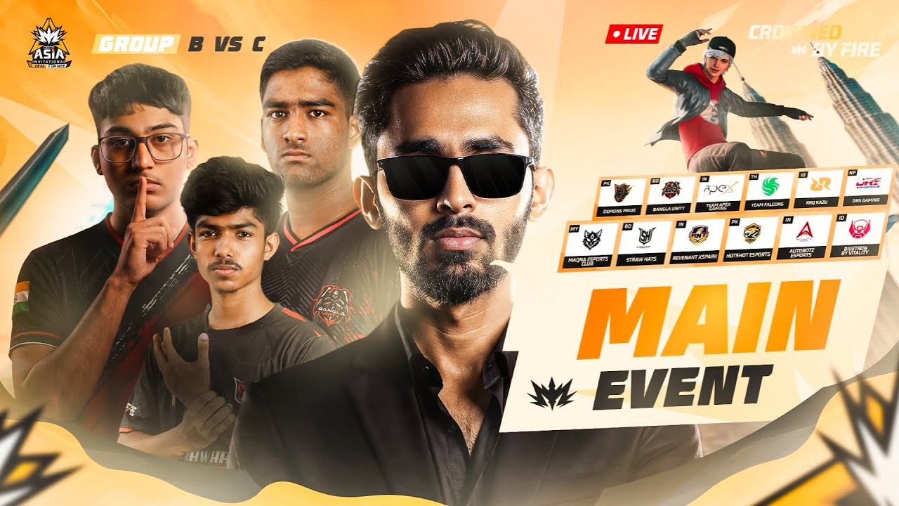 Main Event Day 1 | FFMAI 2026 Summer |With Freak22 | Garena Free Fire 🛑LIVE