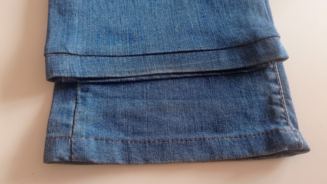 Ev şəraitində, fabri&ccedil;niy tikişə əl vurmadan,cins şalvarların ayağını necə godəltmək olar?