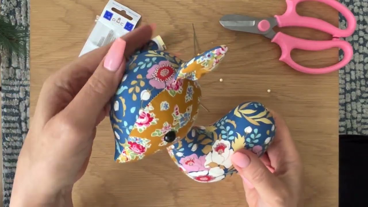 Attaching a toy's head using Ladder Stitch (Baby Darla)