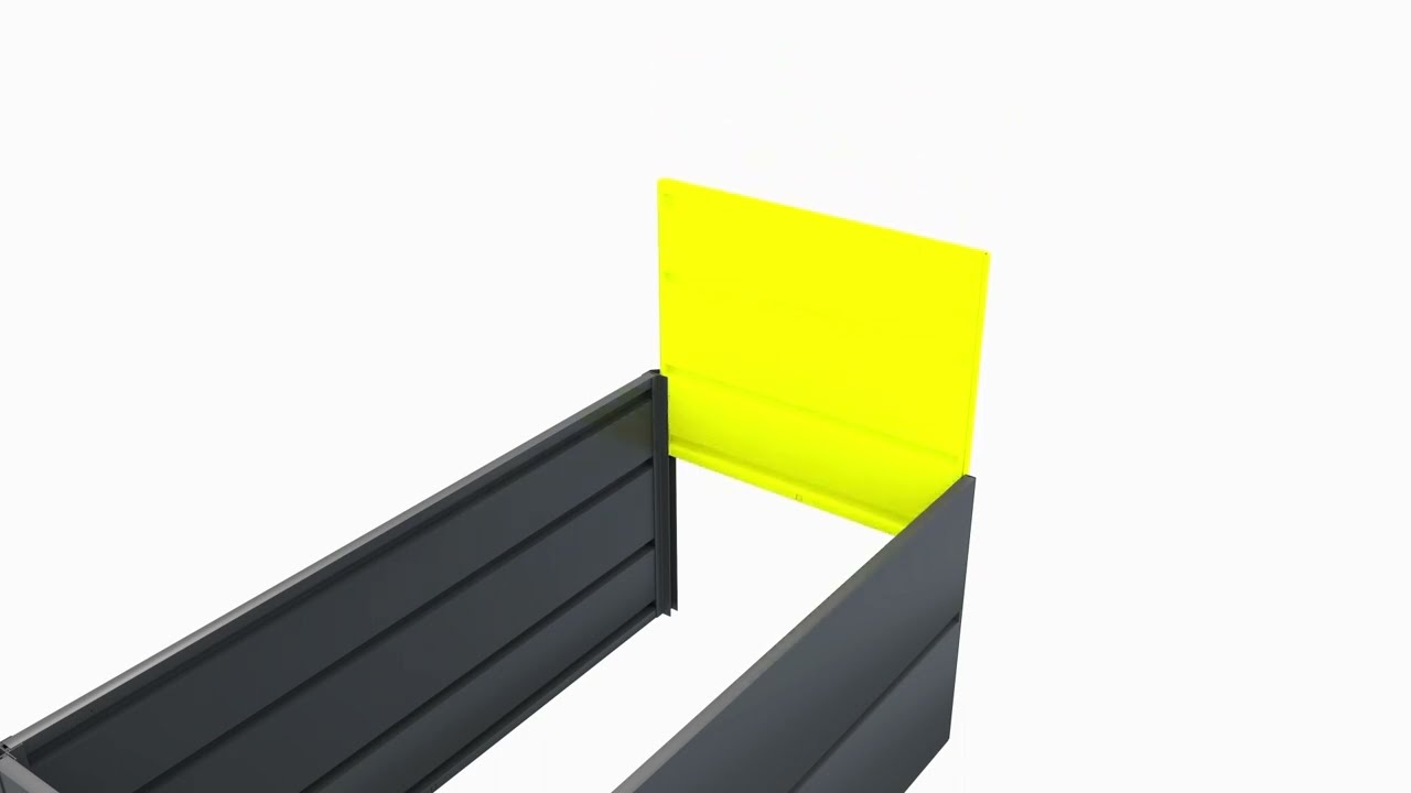 Montagevideo Designhochbeet Nele und Theo inkl. Schneckenschutz und Frühbeetaufsatz