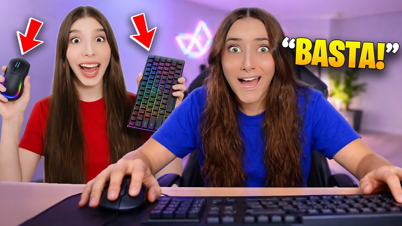 SCHERZO DELLA TASTIERA e MOUSE WIRELESS a @QueenGiorgia MENTRE GIOCA su FORTNITE 😂