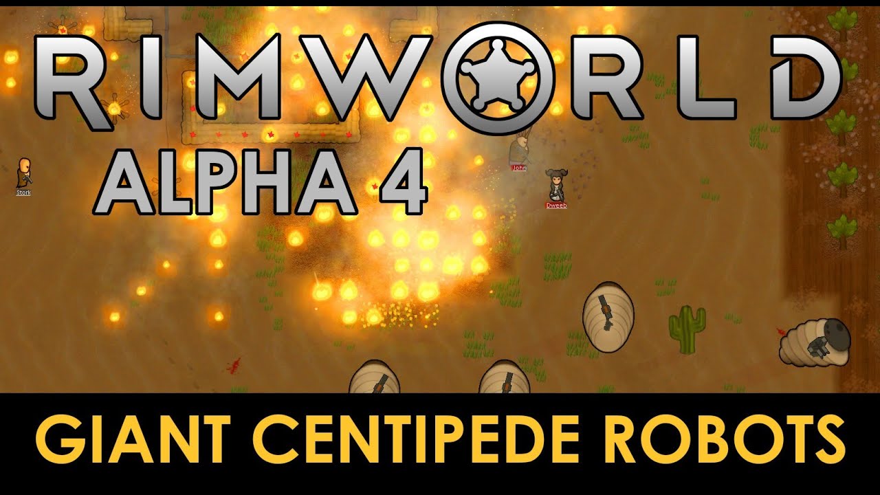 RimWorld Alpha 4 - Giant Centipede Robots