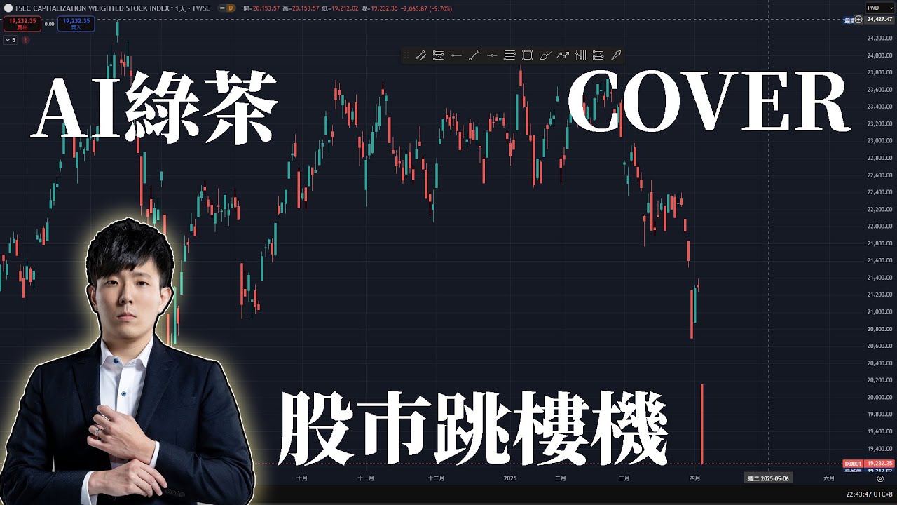 AI 綠茶 - 股市跳樓機 cover | 原曲：跳樓機 『 我們的股市好像跳樓機，說好要到三萬，怎麼快回萬七。』