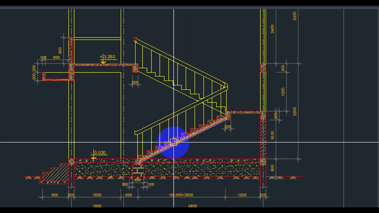 AutoCAD - Vẽ cầu thang