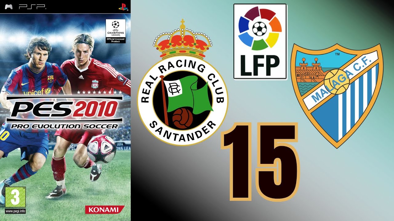 Racing de Santander - Málaga PES 2010 PSP Jornada 15 Liga Master