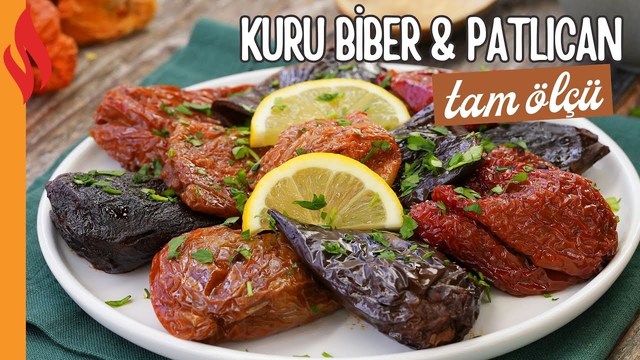 Zeytinyağlı Kuru Biber ve Patlıcan Dolması Tarifi | Nasıl Yapılır?