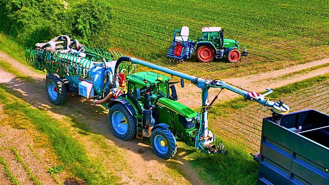 😲 ÉPANDAGE de DIGESTAT sur MAÏS et BINAGE 2025 🤠💨