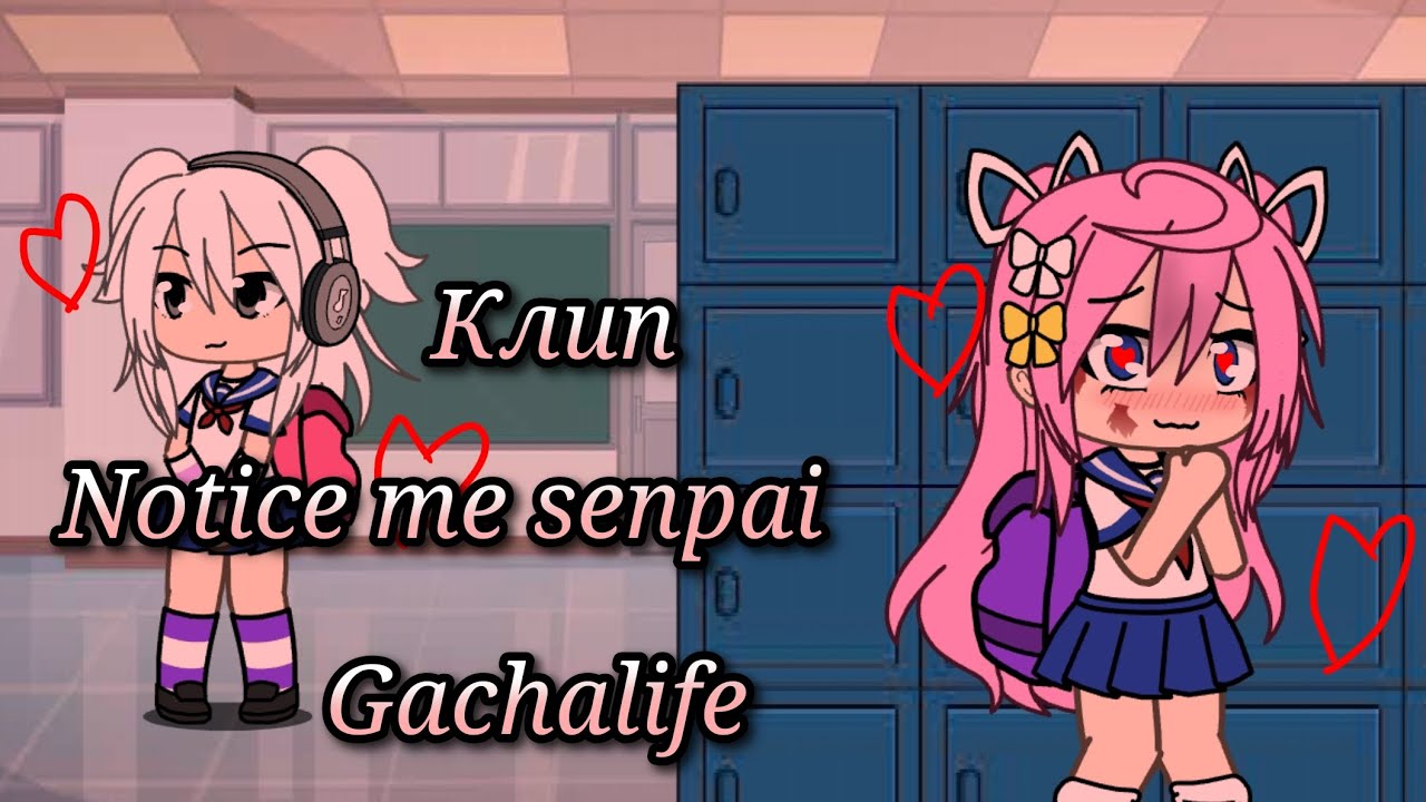 ❤️_Клип: Notice me senpai_🔪. Gachalife💘 Saki x Y/N Яндере ау