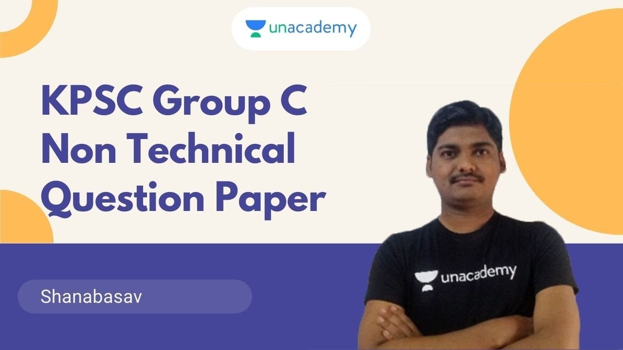 KPSC Group C Non Technical Question Paper | KPSC | Shanabasav