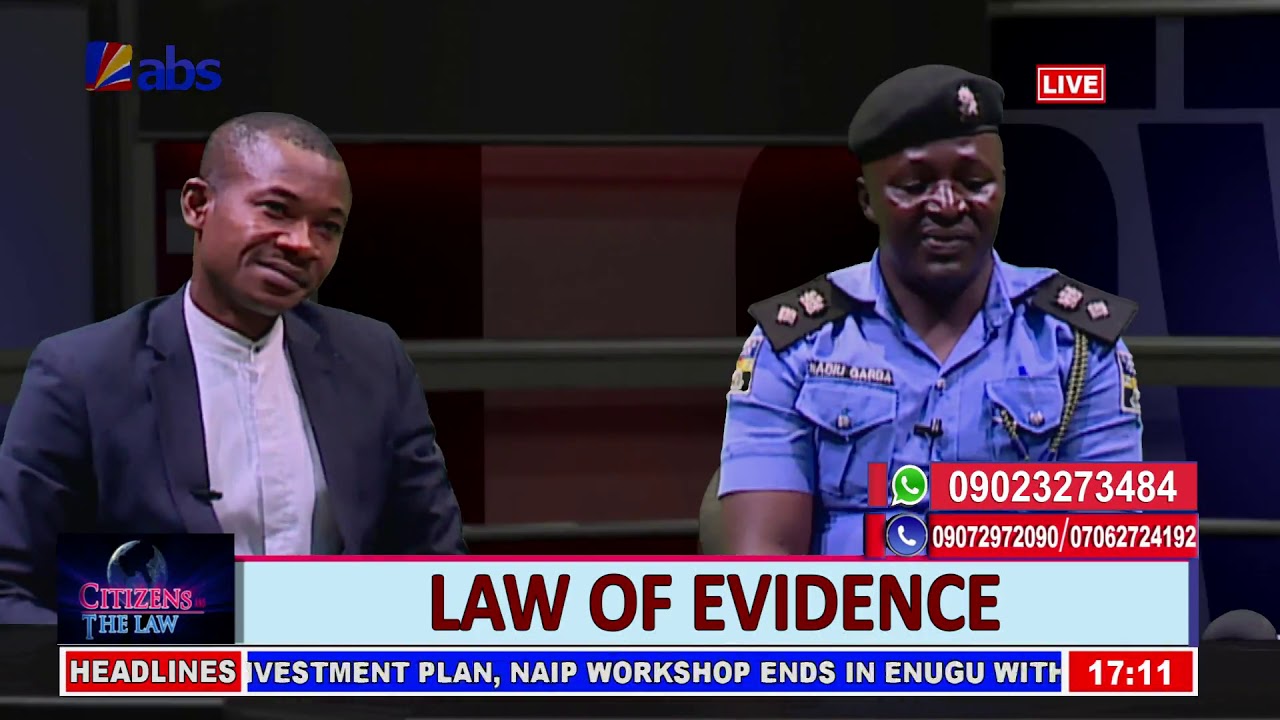 Citizens And The Law - Law Of Evidence