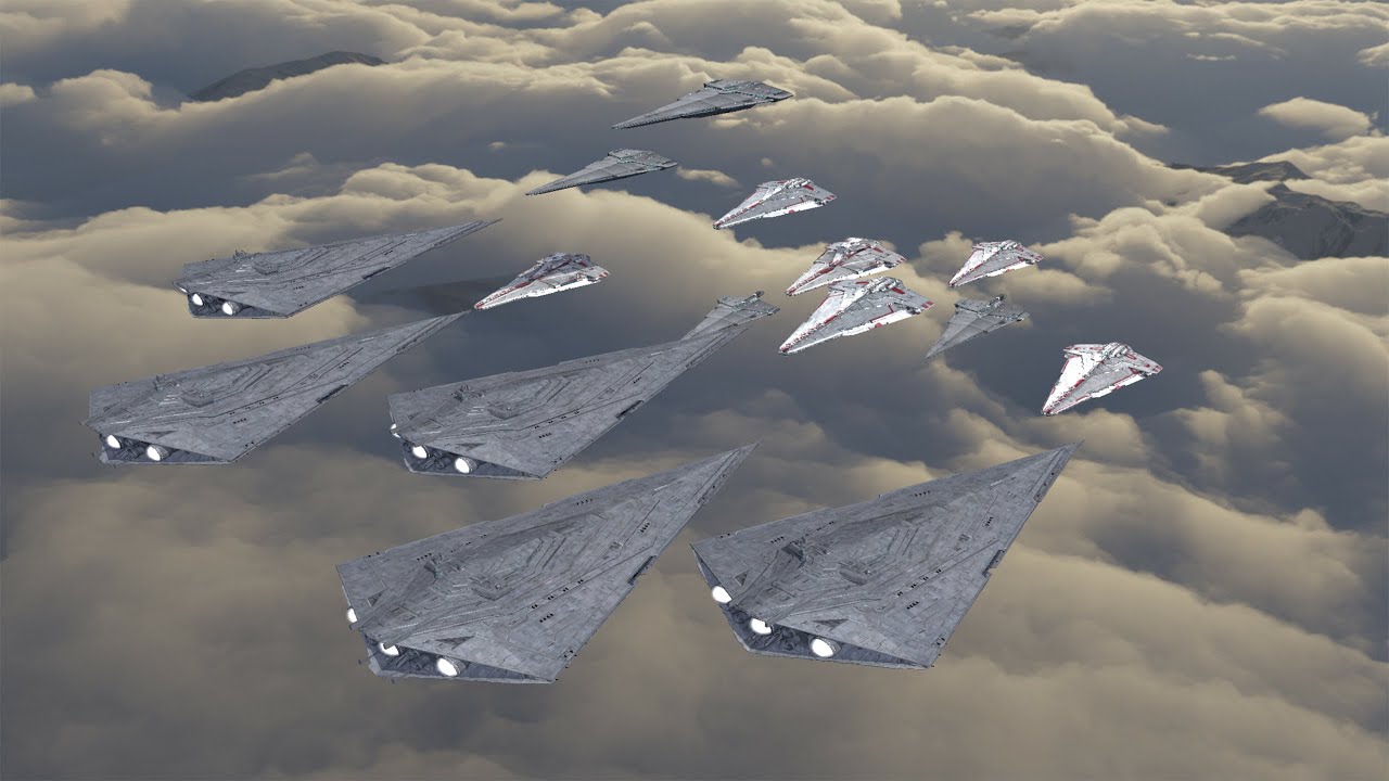 Resurgent vs Nebula-Class Star Destroyers &ndash; Epic Star Wars Fleet Battle