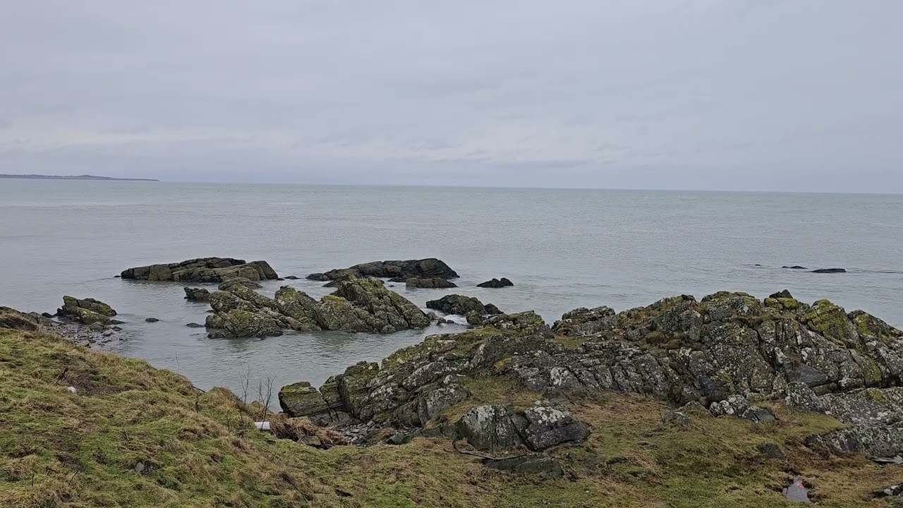 Clogherhead Cliff Walk. Rain, Irish Sea