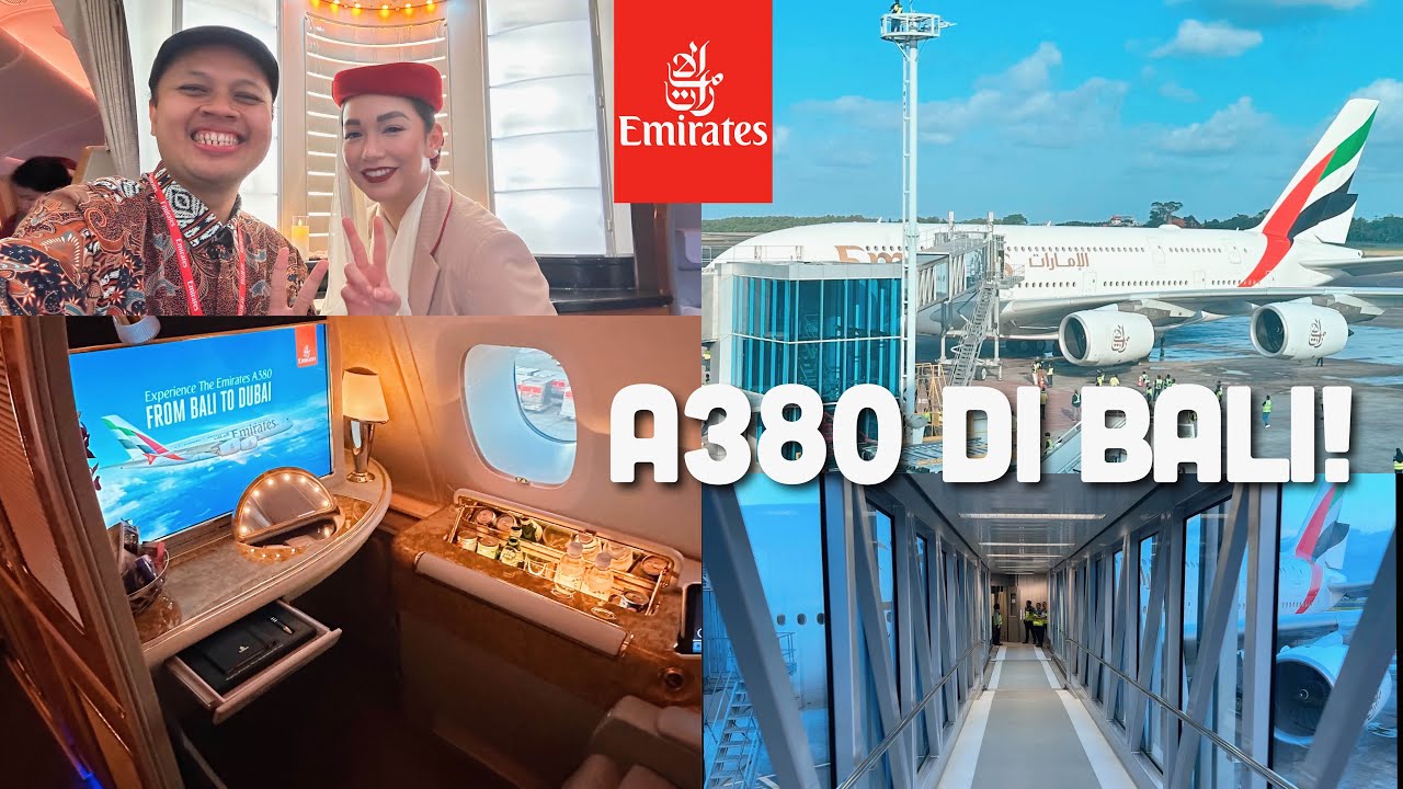 Momen Bersejarah! VLOG A380 Emirates di BALI! Aircraft Tour & Ngobrol Bareng Crew Emirates