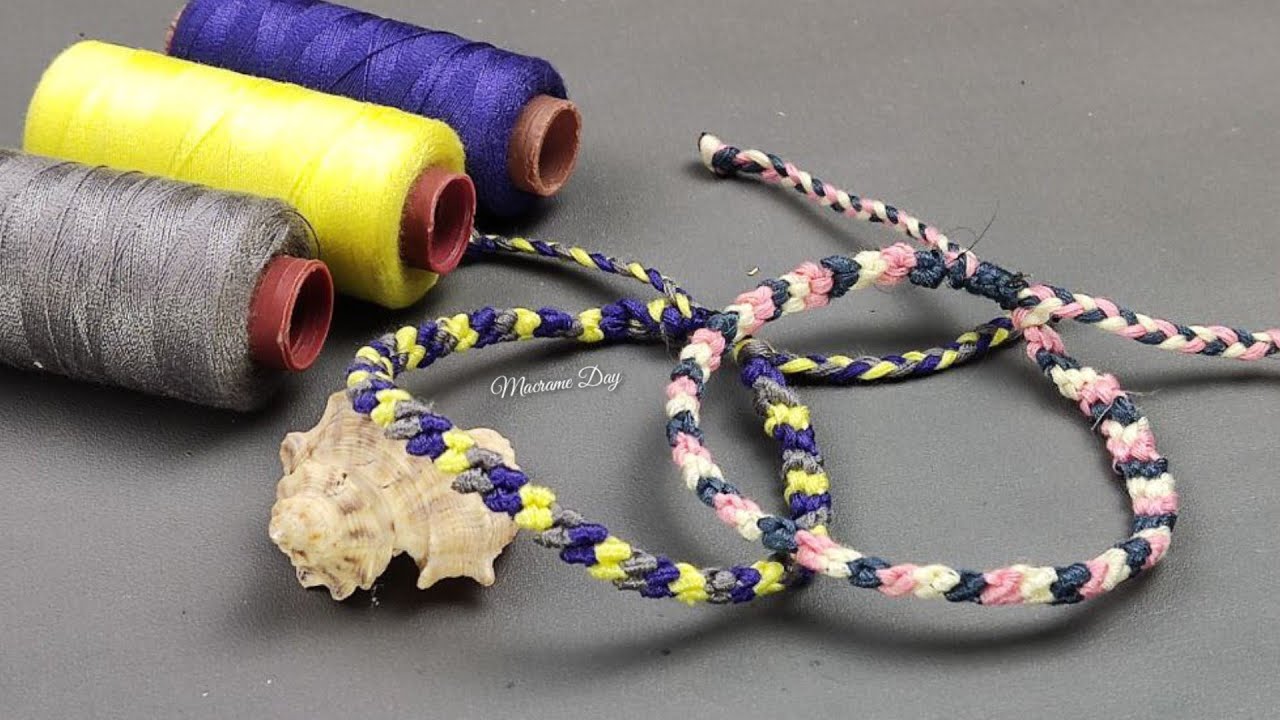 Gelang dari Benang Jahit | Tutorial Gelang Persahabatan