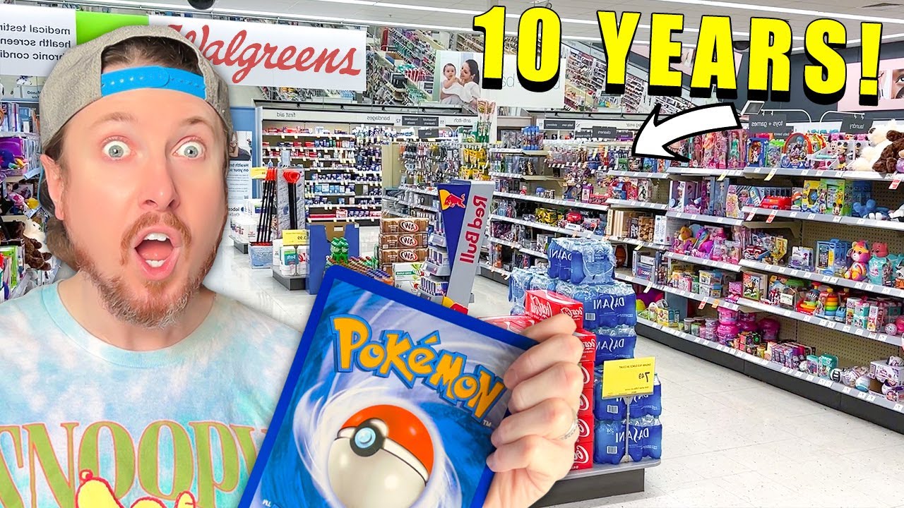 I Found 10 YEAR OLD Pokemon Cards in Walgreens! (opening it)