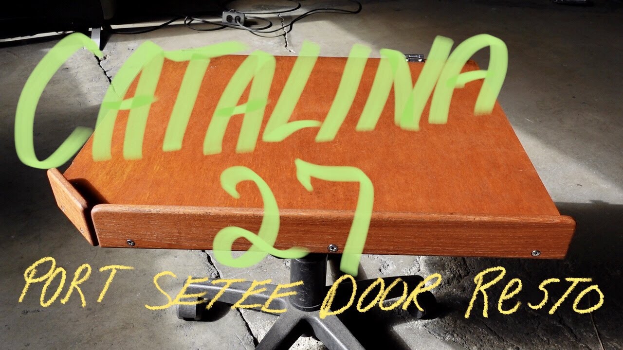 Catalina 27 Starting On Interior Teak -  How To Clean, Refinish & Repair