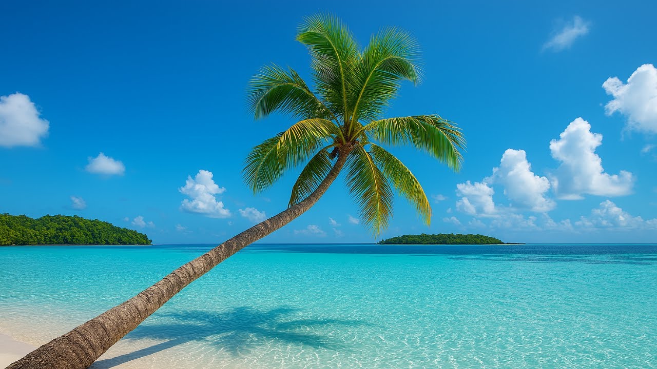 Serene Tropical Lagoon Ambience | Calm Turquoise Water, Gentle Waves, Relaxing Nature Sounds