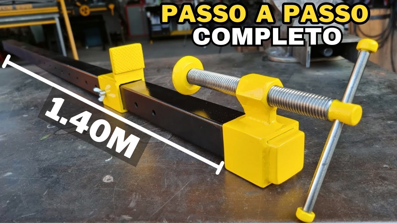 Como Fazer um Grampo de Aperto Caseiro GRANDE