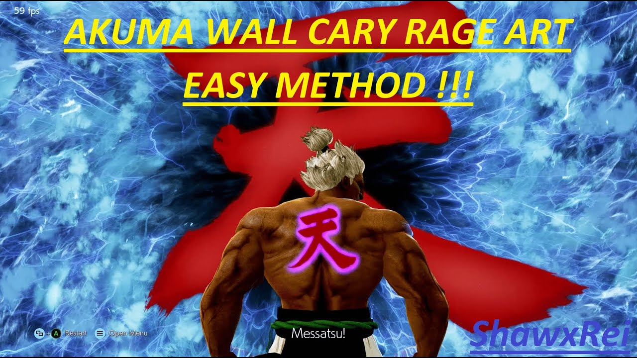 Tekken 7 Akuma rage art easy method