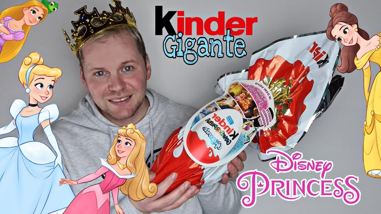 APRO L'UOVO di PASQUA KINDER GIGANTE delle PRINCIPESSE DISNEY !!!