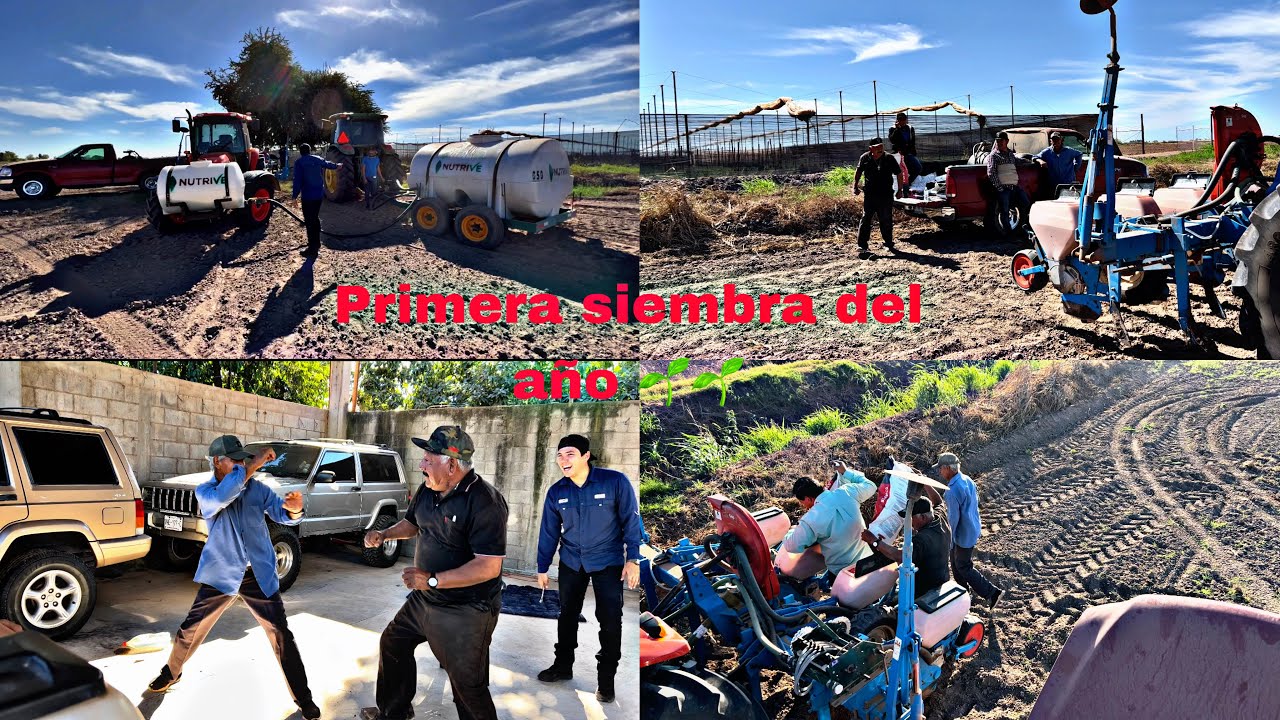 ASÍ EMPEZAMOS LA PRIMERA SIEMBRA REGULANDO LOS EQUIPOS DE GPS Y SEMBRADORA 🌱‼️(elmariomt)