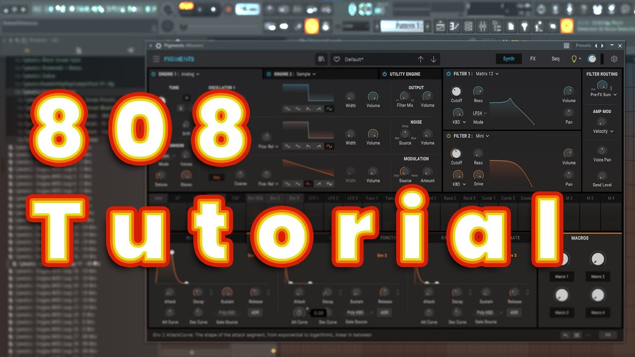 how to 808s in PIGMENT3 [Tutorial]